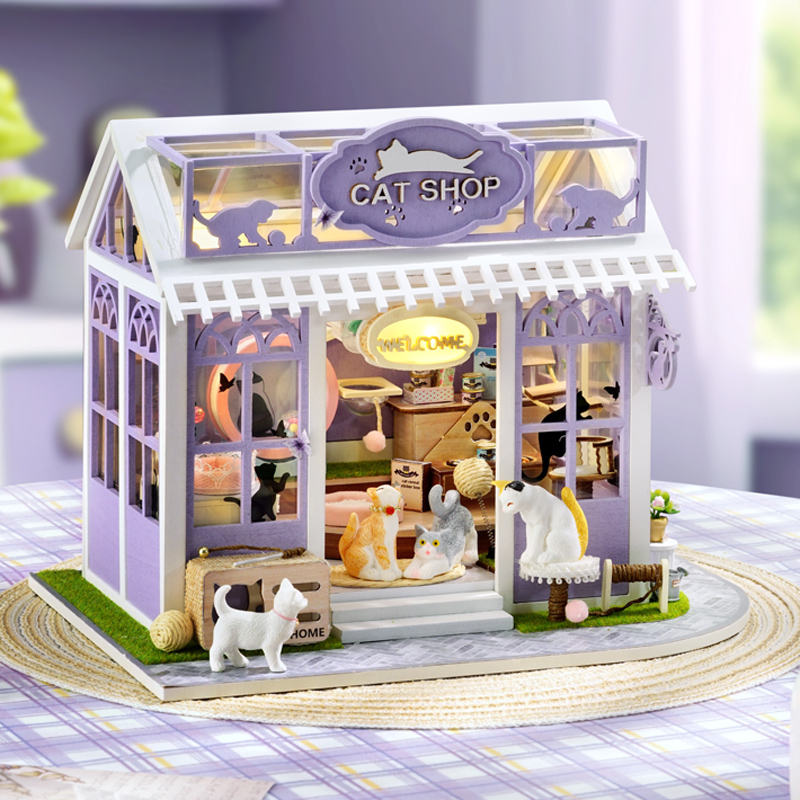 Furniture Paradise & Hardware Ghaziabad Reviews - DIY Wooden Kitten Paradise Cottage Figurines