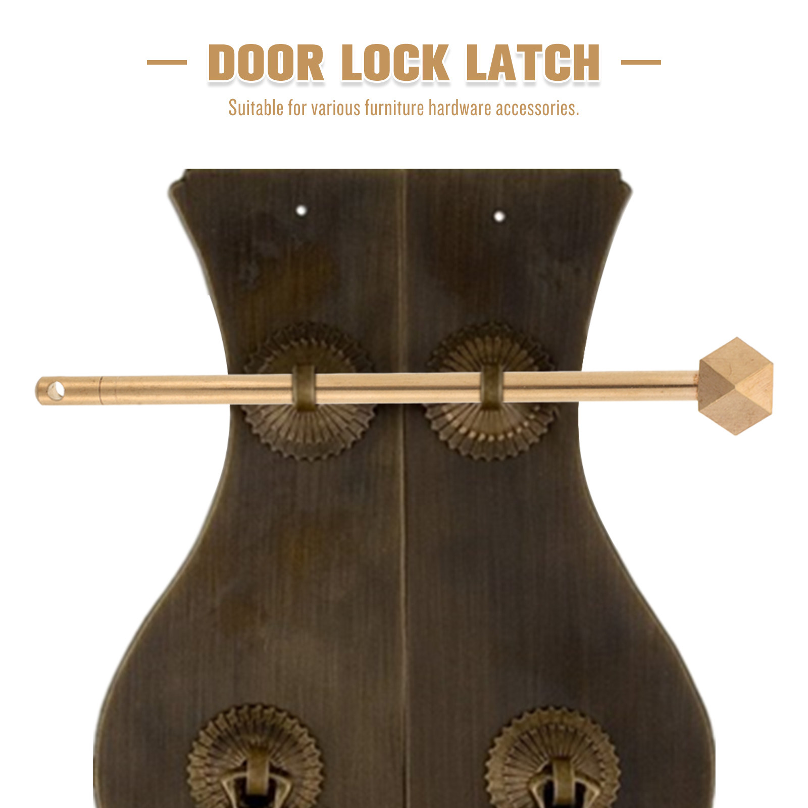 Brass Cabinet Key Locking Pin  - Furniture Hardware Latch 评论和价格