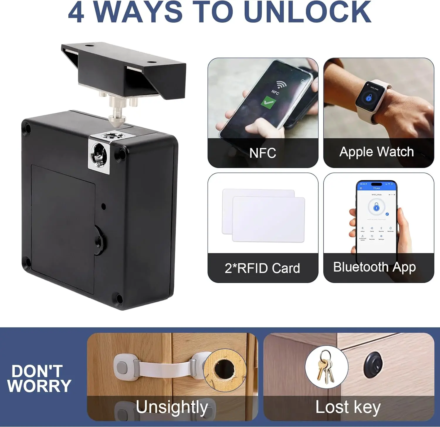Mobile phone NFC smart locker  - Furniture Hardware Latch 评论和价格