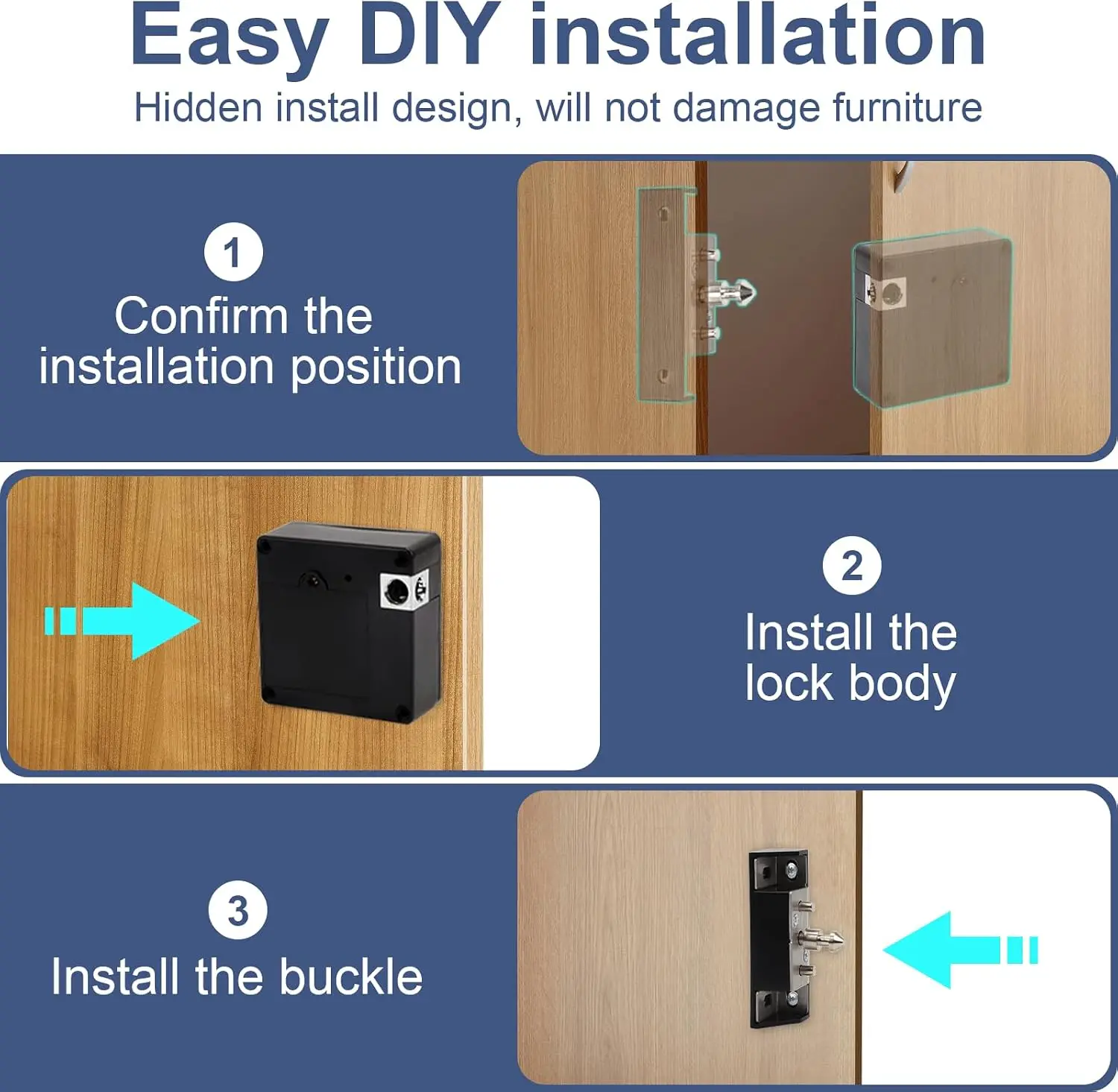 Mobile phone NFC smart locker  - Furniture Hardware Latch 评论和价格