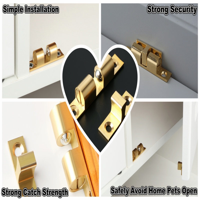 3/6pcs Cabinet Closet Door Bal - Furniture Hardware Latch 评论和价格
