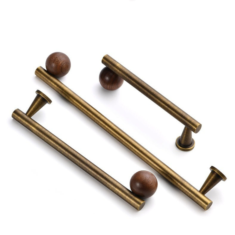 French Brass Walnut Wood Furni - Furniture And Kitchen Hardware Fitting 评论和价格