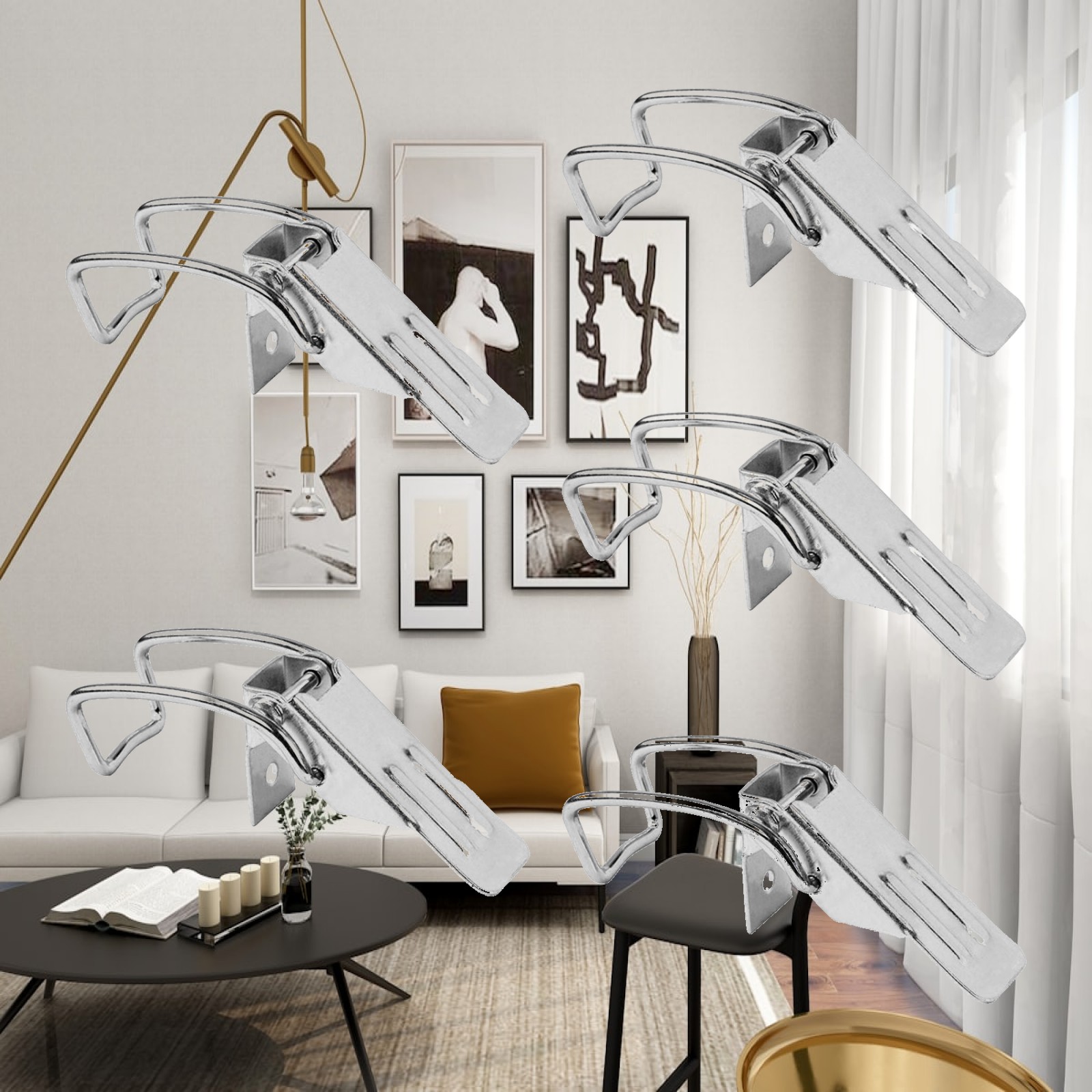 5x Latch Catch Hasp Metal Stur - Furniture Hardware Latch 评论和价格