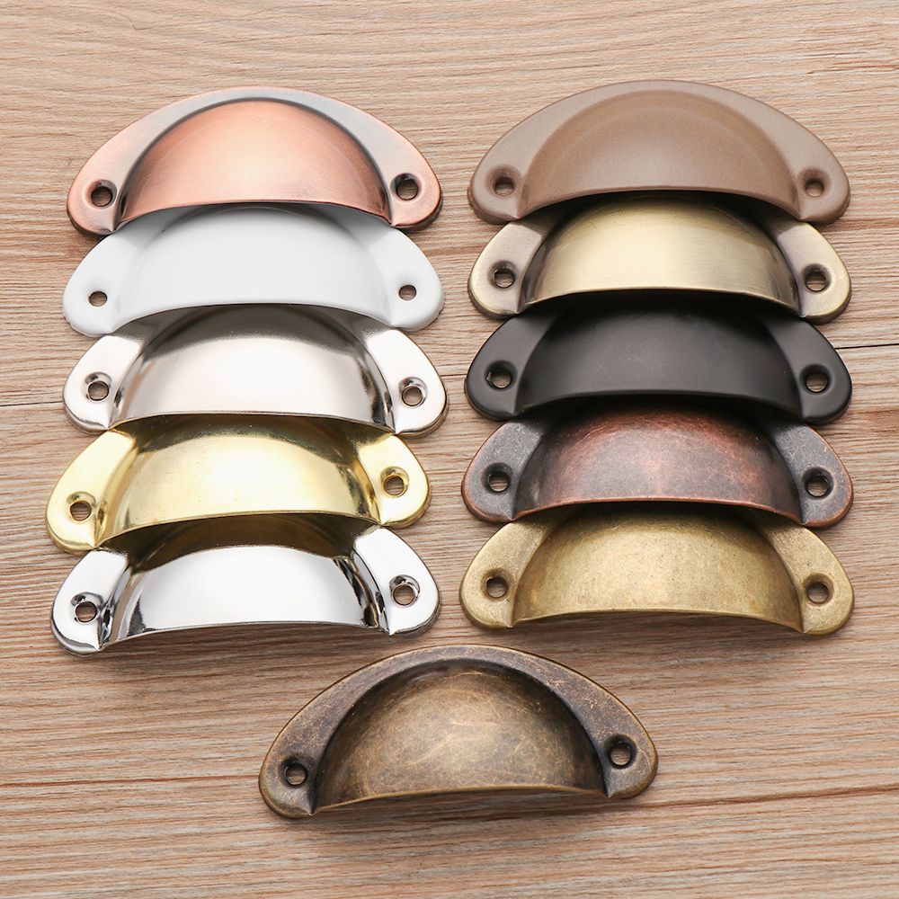 2PCS Antique Brass Shell Pull  - Furniture And Kitchen Hardware Fitting 评论和价格