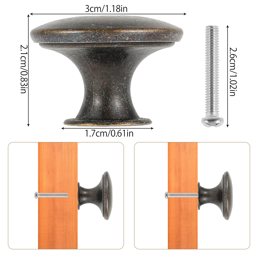 12PCS Retro Pull Handles Bronz - Furniture And Kitchen Hardware Fitting 评论和价格