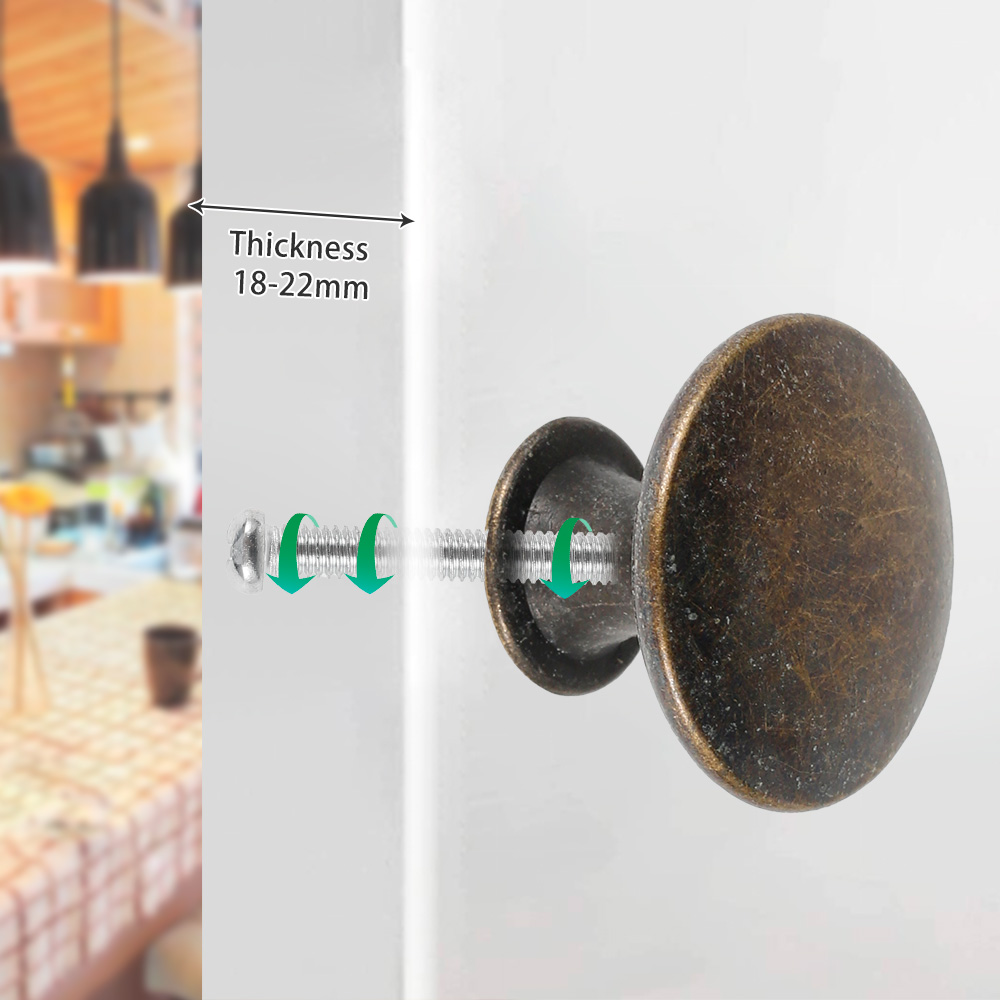 12PCS Retro Pull Handles Bronz - Furniture And Kitchen Hardware Fitting 评论和价格