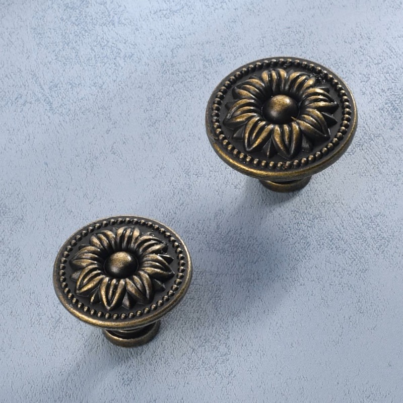 2Pcs Bronze Tone Retro Alloy K - Furniture And Kitchen Hardware Fitting 评论和价格
